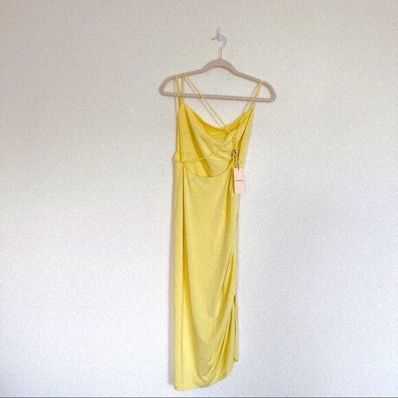 THE ANDAMANE Irina draped midi dress size 40 - Picture 9 of 12